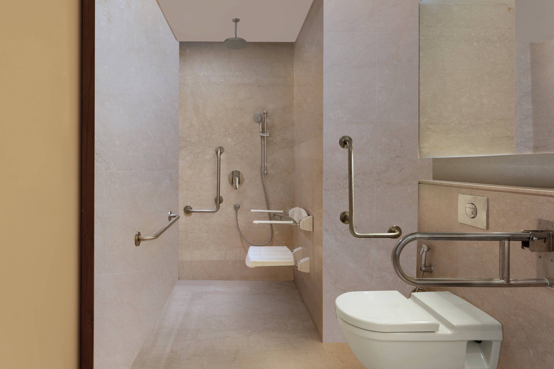 Accessible Bathroom - Roll-in Shower