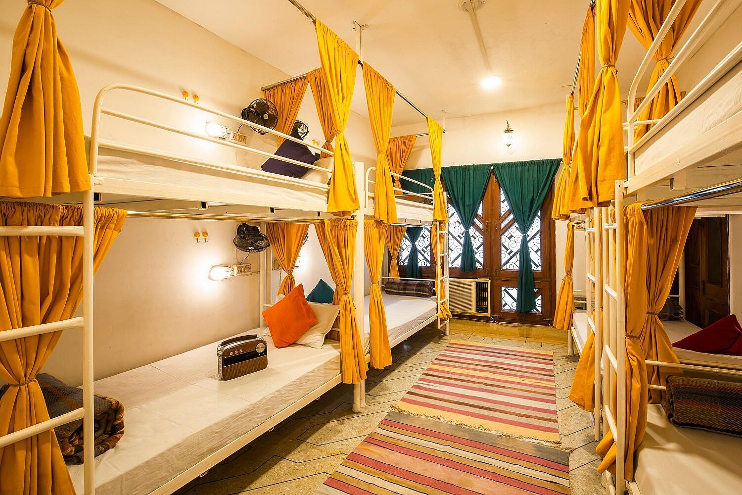 Bed in 14 Bed Mixed AC Dormitory Room with Shared Bathroom