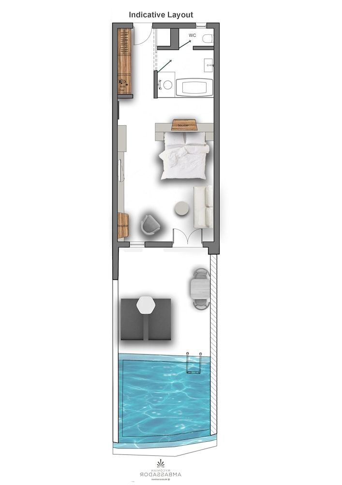 Room layout blue print