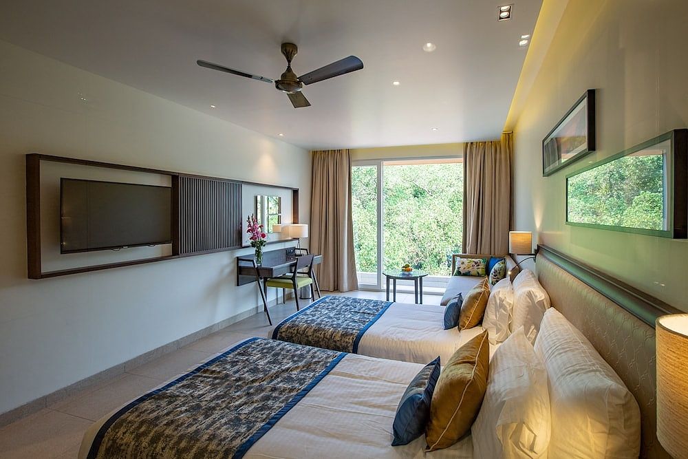 Nanu Resort & Spa, Arambol Deluxe Double or Twin Room, 2 Twin Beds, Non Smoking, Hill View