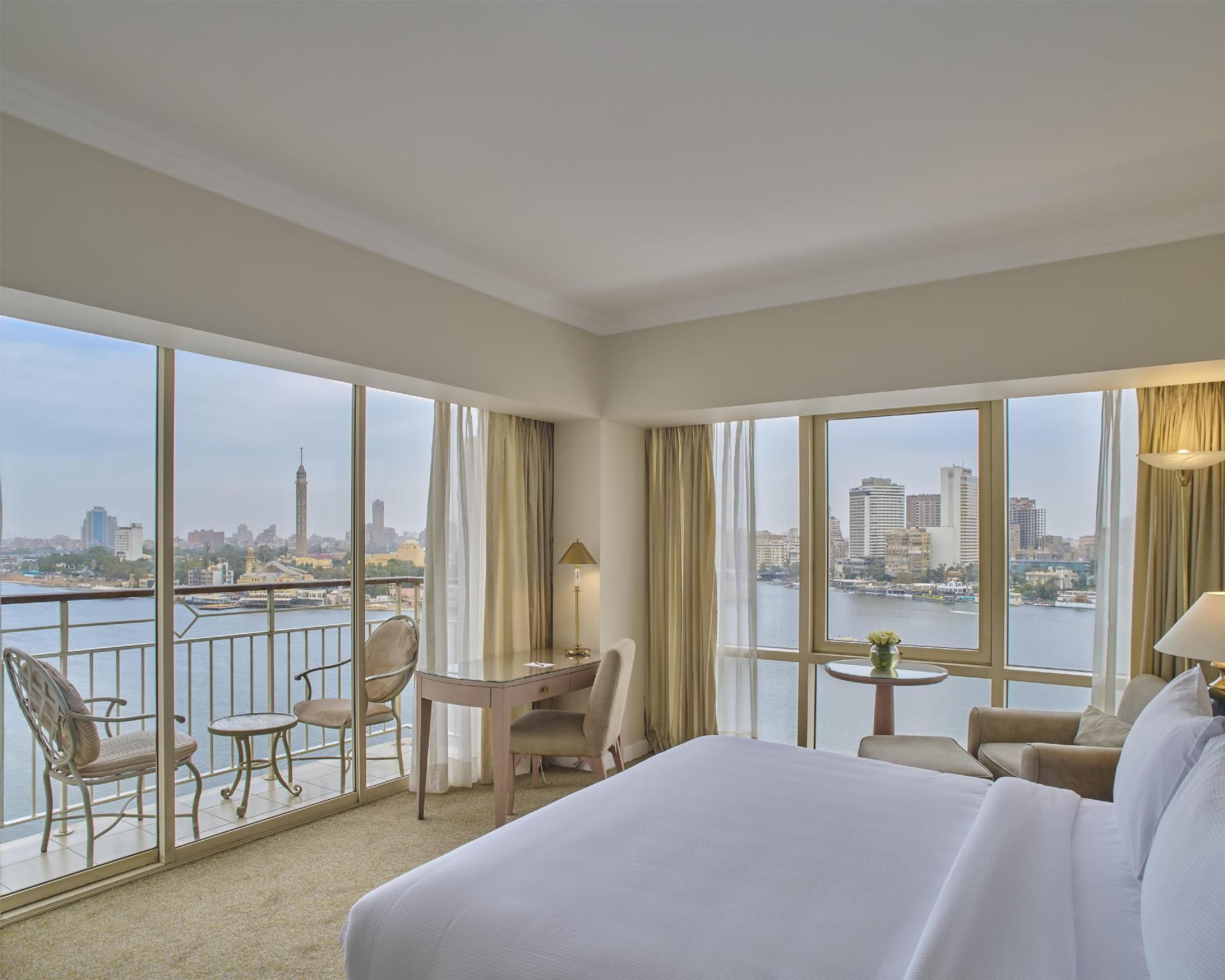 King Corner Guest Room With Nile View