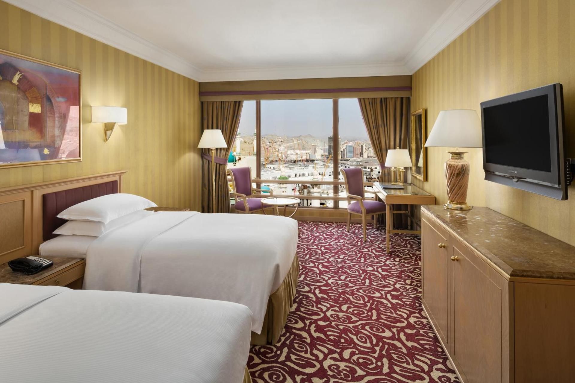Club Partial Haram View Room with Two Single Beds