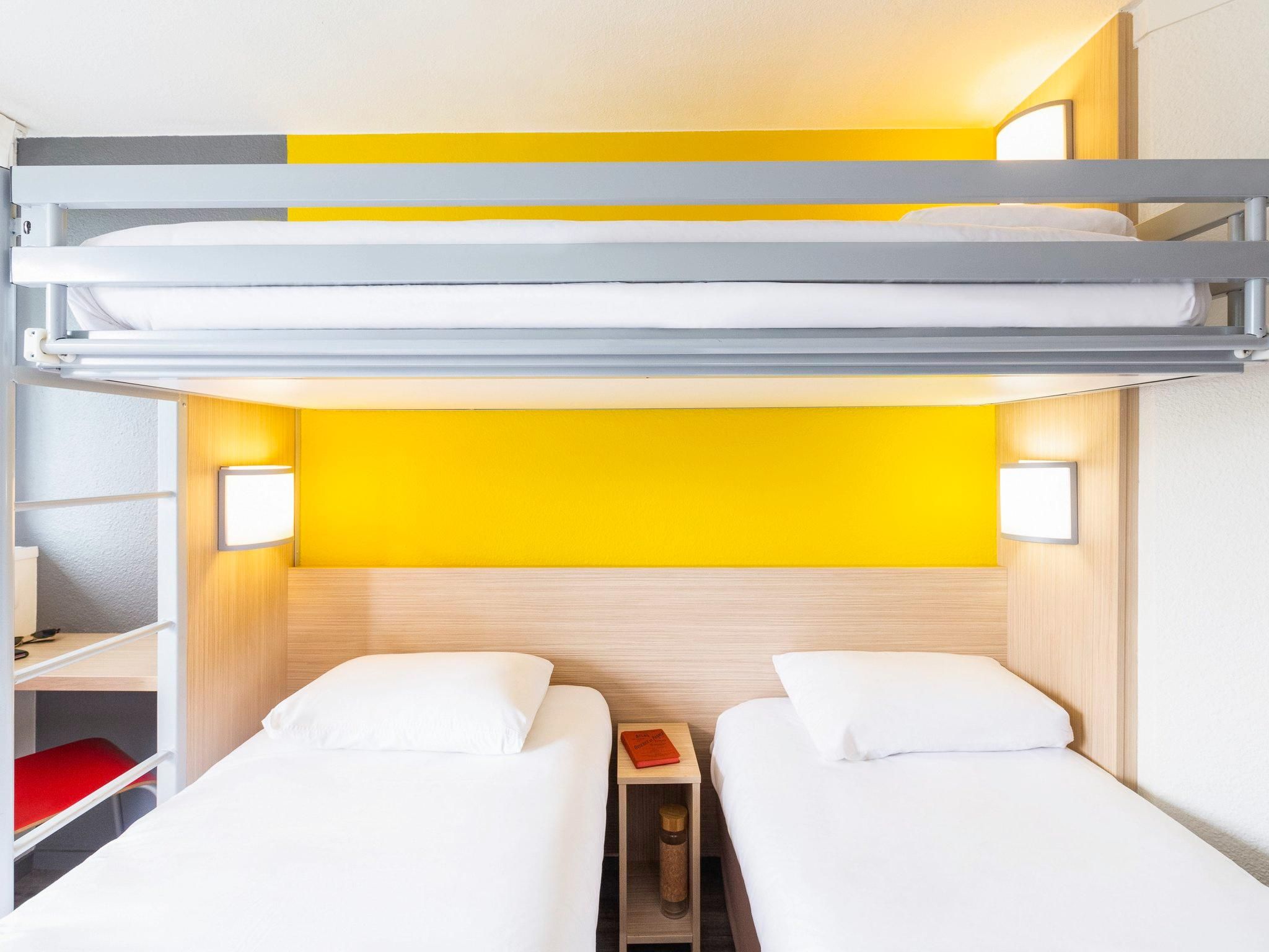 Economy Room with 2 single beds + 1 bunk bed
