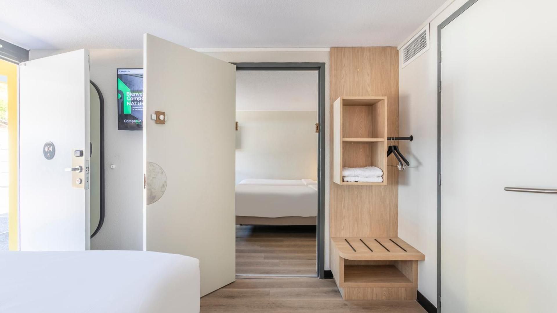 Two Standard Connecting Rooms with One Queen Bed and Two Single Beds