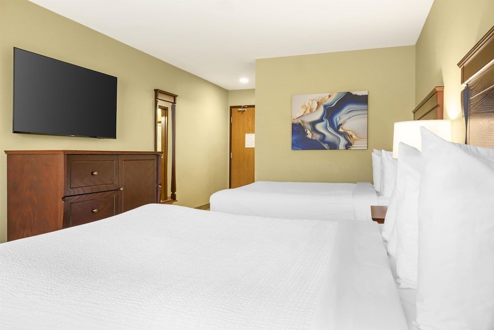 Standard Room, 2 Queen Beds, Non Smoking, Refrigerator & Microwave