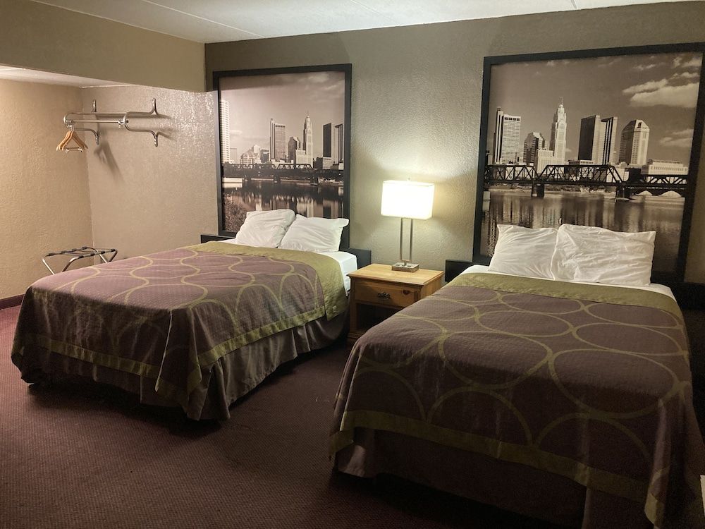 Room, 2 Double Beds, Smoking, Refrigerator & Microwave