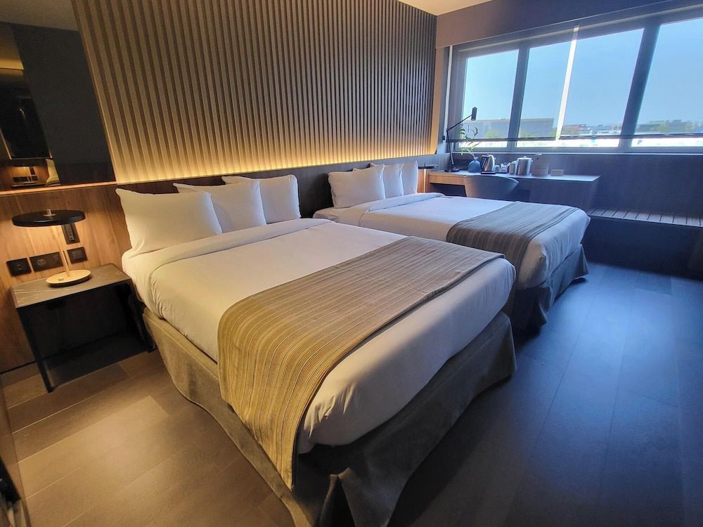 Barcelona Airport Hotel Deluxe Double Room with Two Double Beds