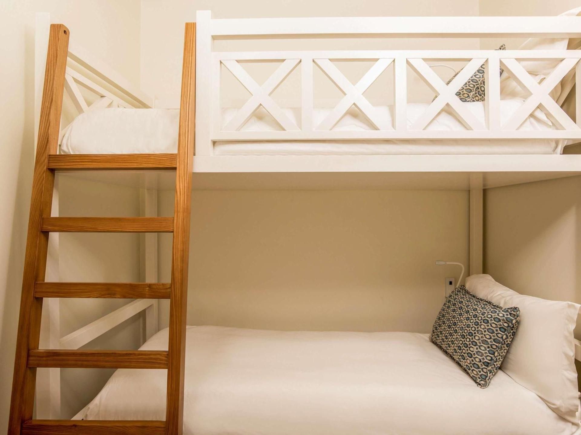 Family Room with One Queen and Two Tier Bunk Bed