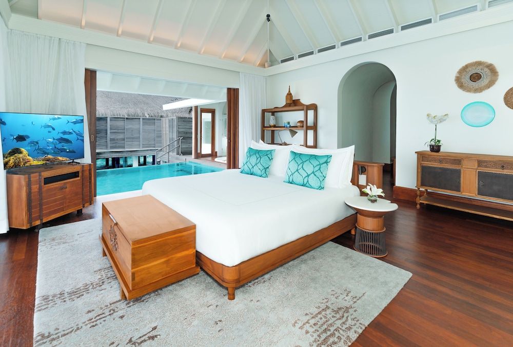 Anantara Kihavah Maldives Villas Sunset Over Water Pool Villa