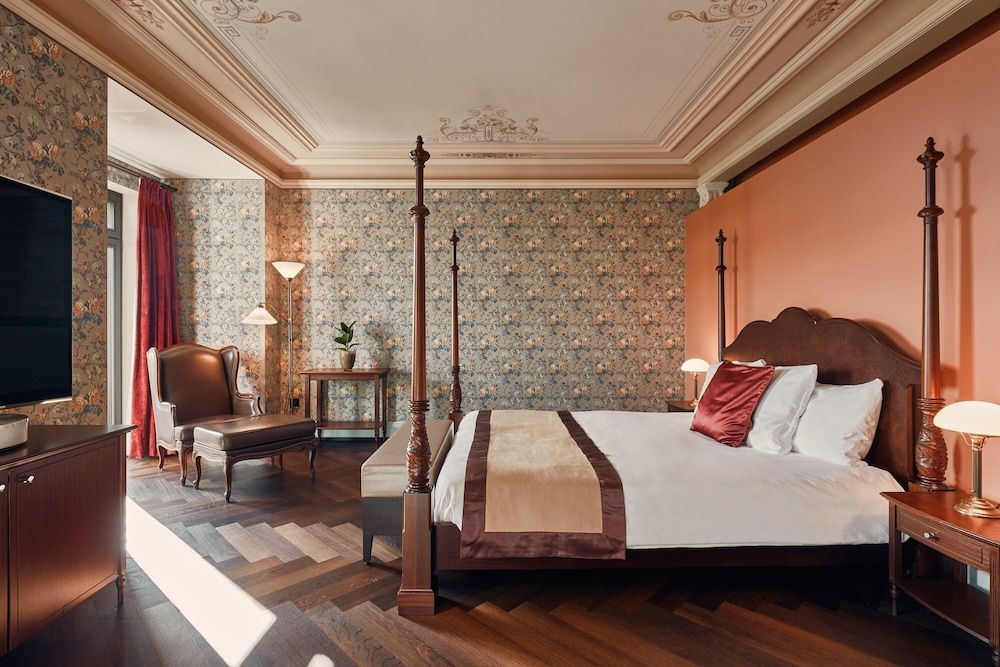 The Dolder Grand Double Room Deluxe, Zurichsee/ Alps View, Balcony, Spa Access (12 years+)