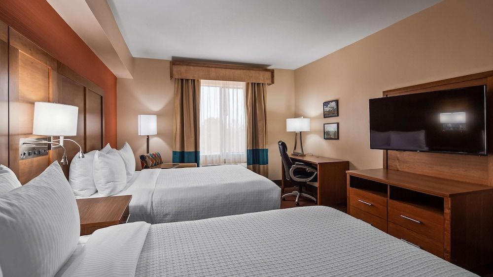 Standard Room, 2 Queen Beds, Non Smoking, Refrigerator & Microwave