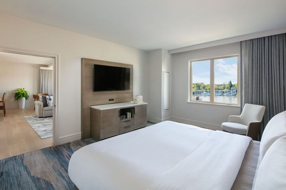 1 Bedroom Vice Presidential Suite, 1 King, Sofa Bed, River View, Balcony