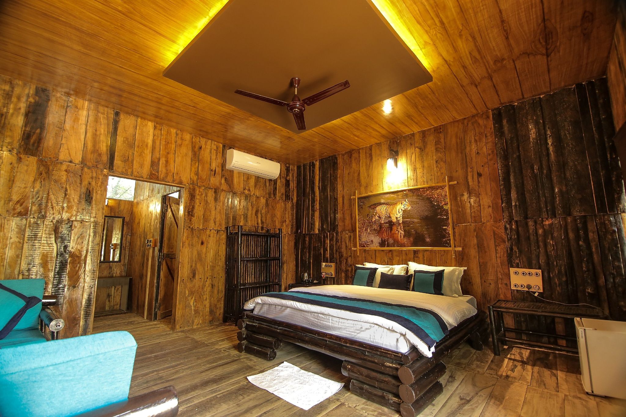 Wooden Log Huts