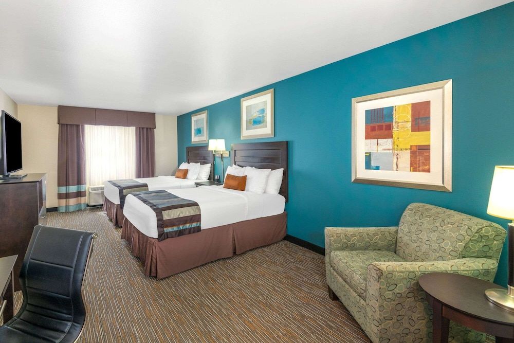 Standard Room, 2 Queen Beds, Non Smoking, Refrigerator & Microwave