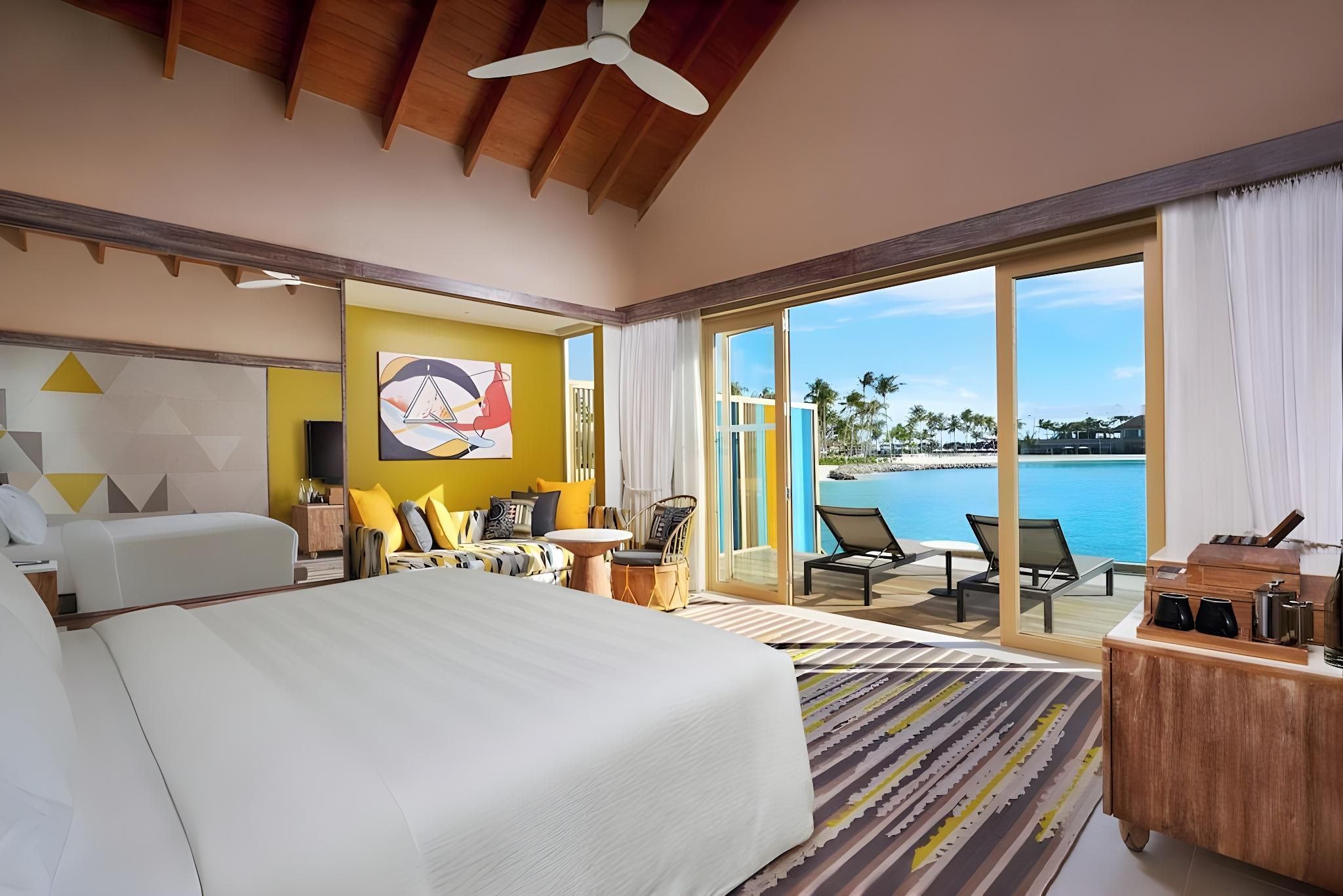 Platinum Overwater Villa with 2 Single Beds