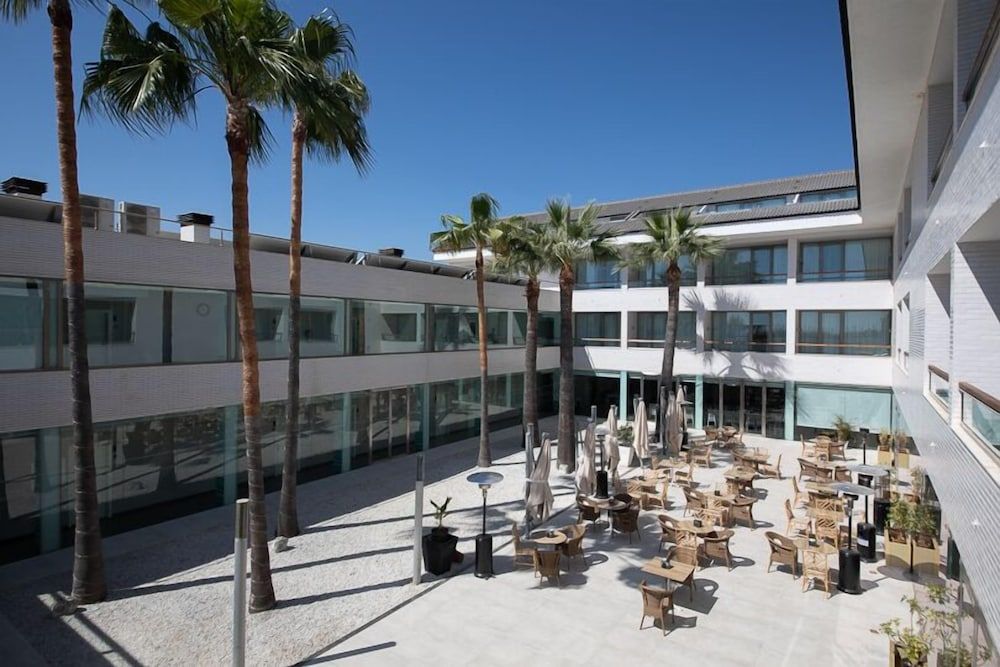 Outdoor banquet area