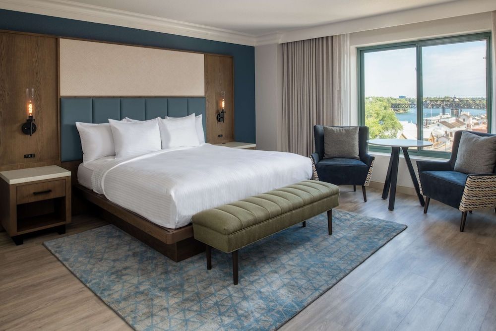 Suite, 1 King Bed, Accessible, Corner (2 Room Governor Suite, Roll-In Shower)