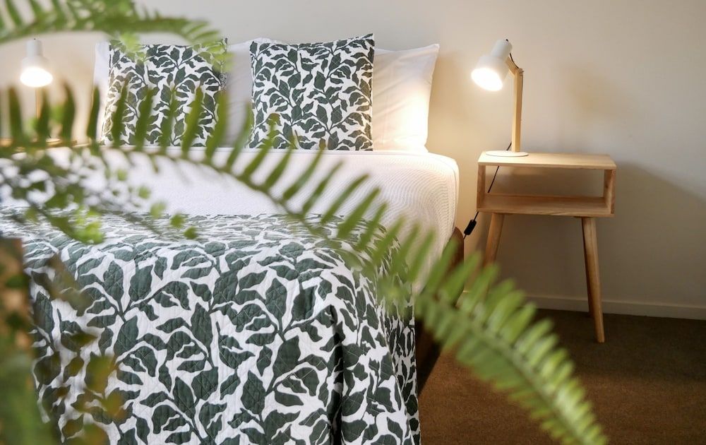 Alpine Lake Motor Lodge Studio, 1 King Bed, Accessible, Courtyard Area 3