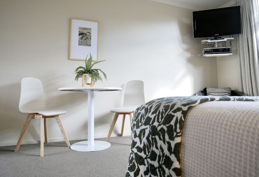 Alpine Lake Motor Lodge Studio, 1 King Bed, Accessible, Courtyard Area 12