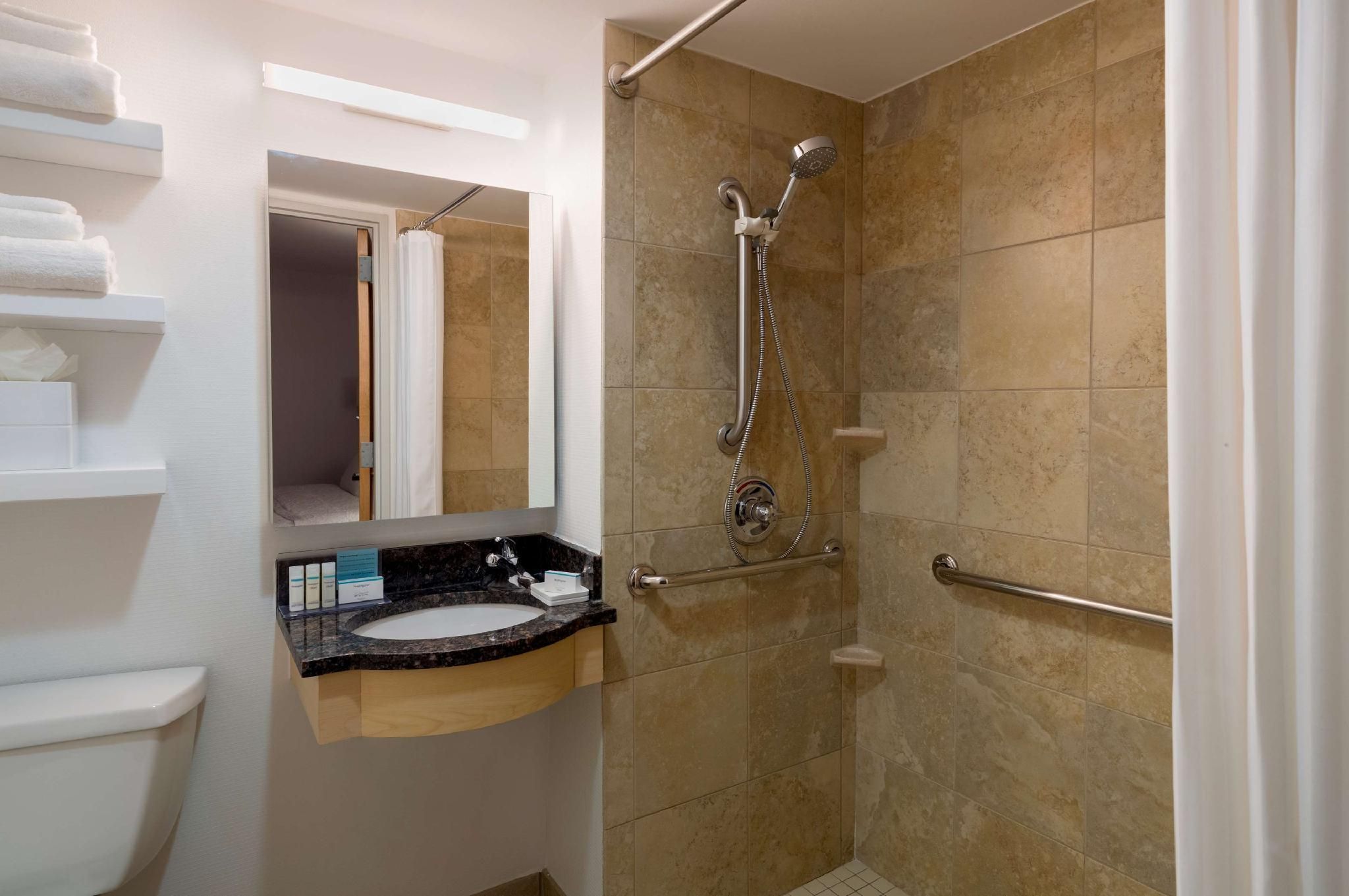 1 queen accessible roll in shower nonsmoking