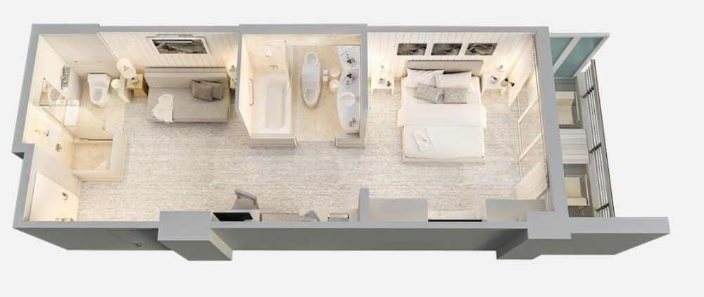 Grand Beach Hotel Suite, 1 King Bed with Sofa bed, Pool View 2