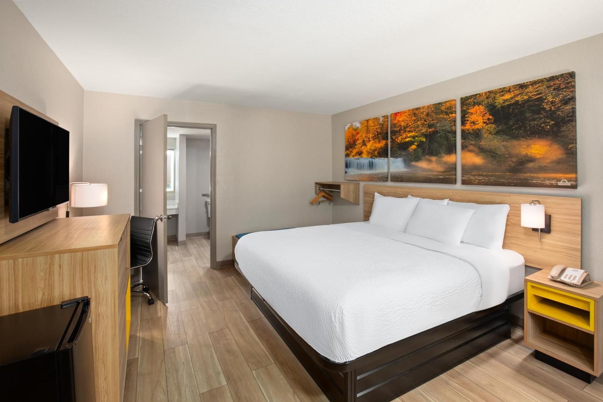 1 King Bed, Mobility Accessible Room, Bathtub with Grab Bars, Non-Smoking
