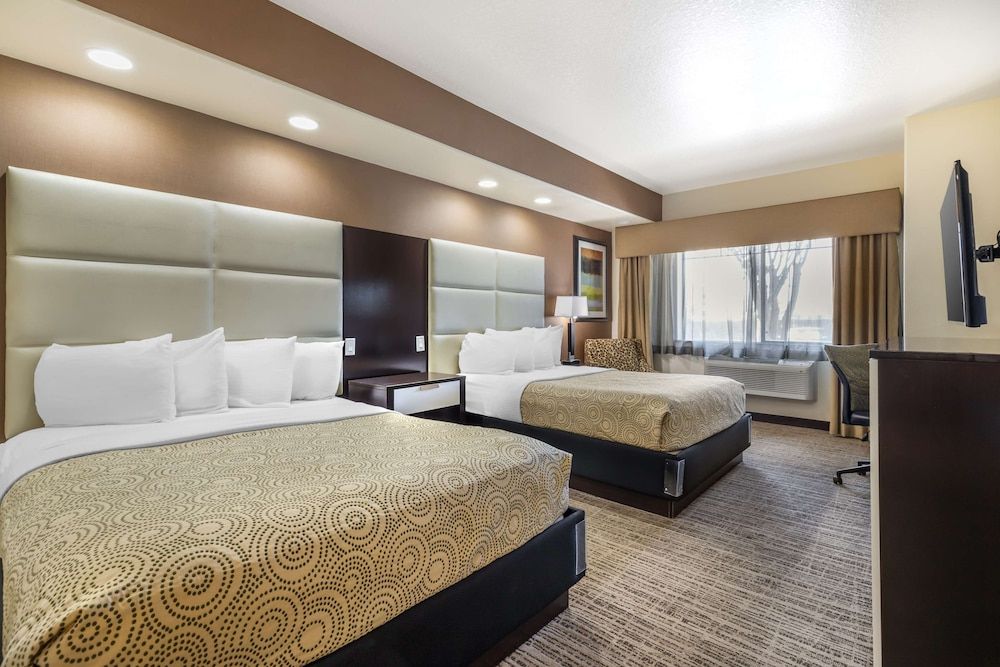 Standard Room, 2 Queen Beds, Non Smoking, Refrigerator & Microwave