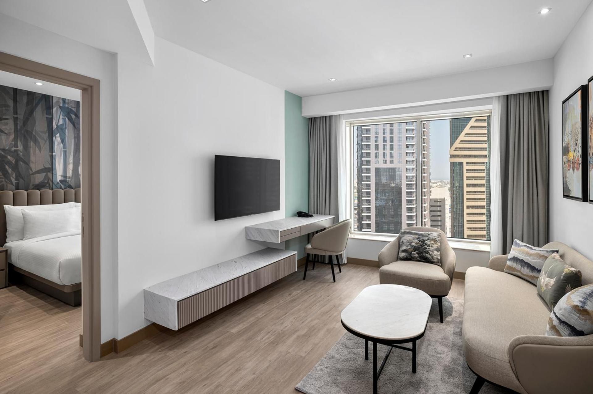 Premium, 1 Bedroom Suite, 2 Twin, City view