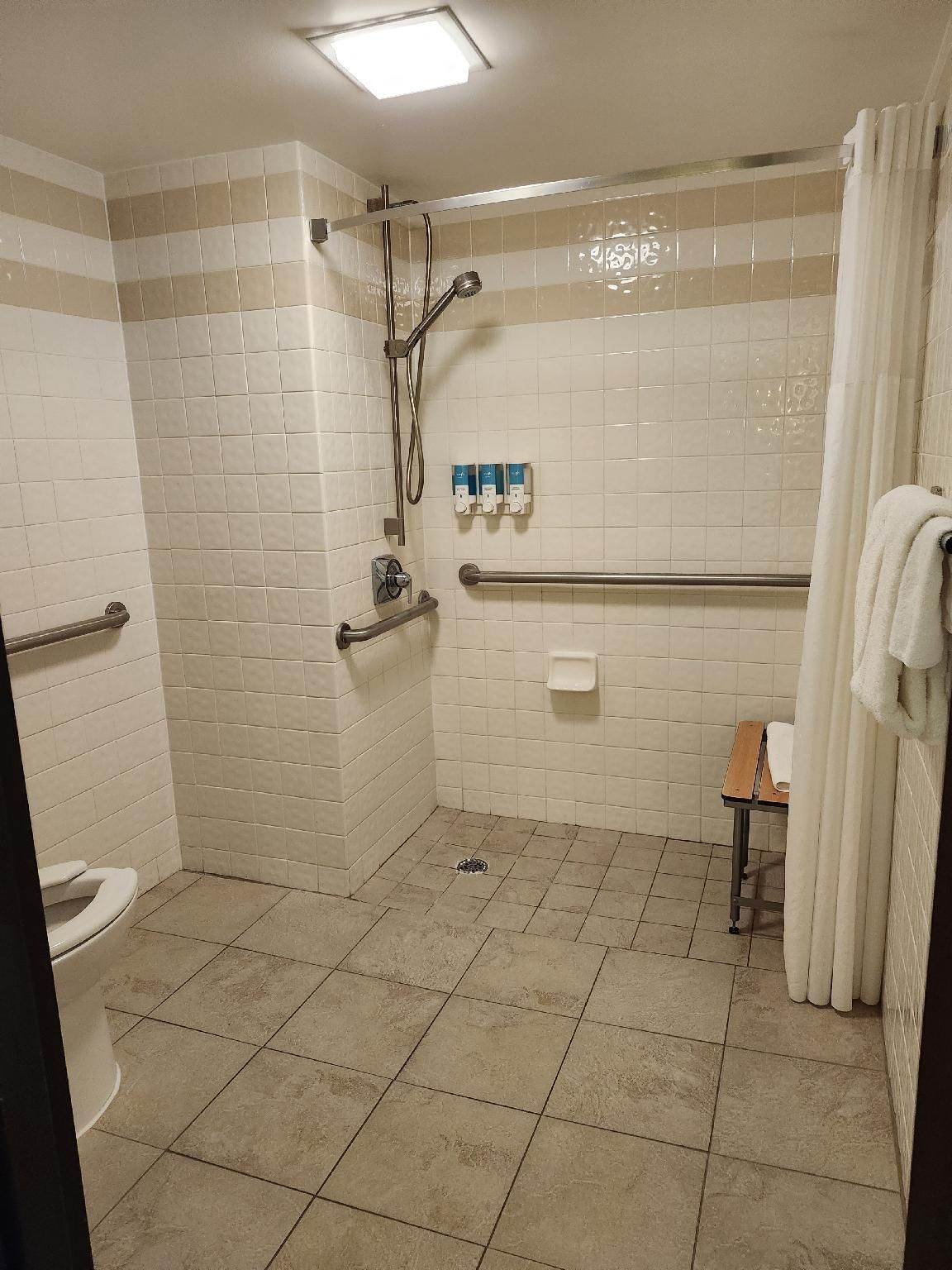 Heritage Inn Suites Houston/Sugar Land, Trademark by Wyndham 1 King Bed, Mobility/Hearing Accessible Room, Roll-In Shower, Non-Smoking 3