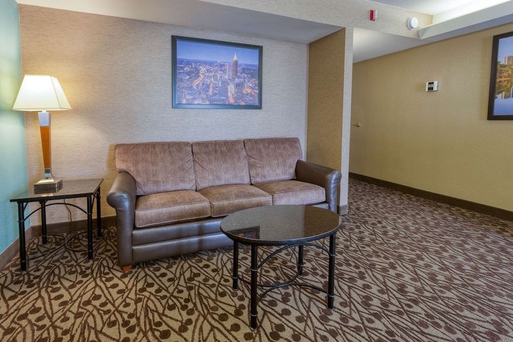 Drury Inn & Suites Atlanta Morrow Deluxe Room, 1 King Bed with Sofa bed, Refrigerator & Microwave 8