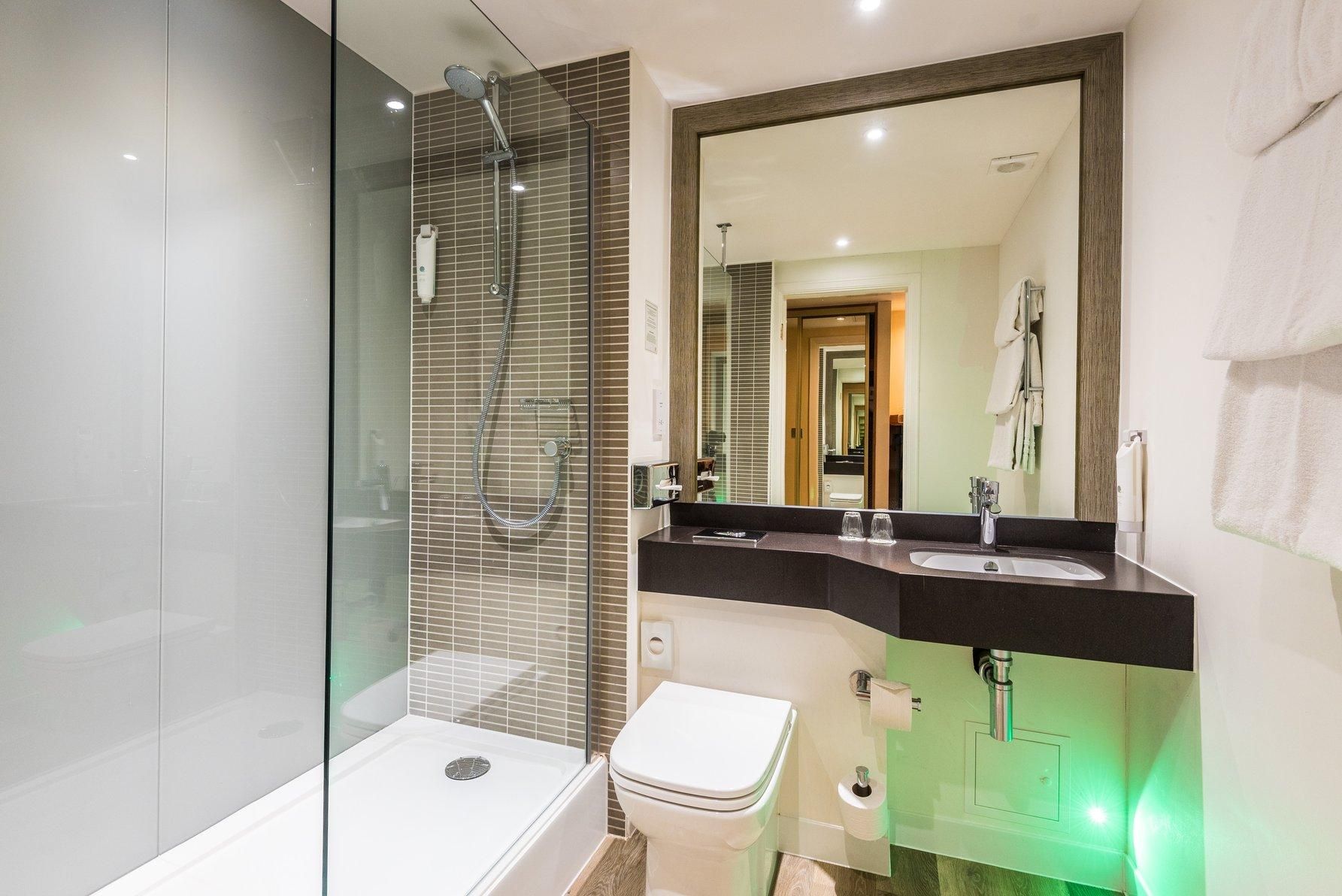 1 Queen Bed Standard Bath Shower Combo