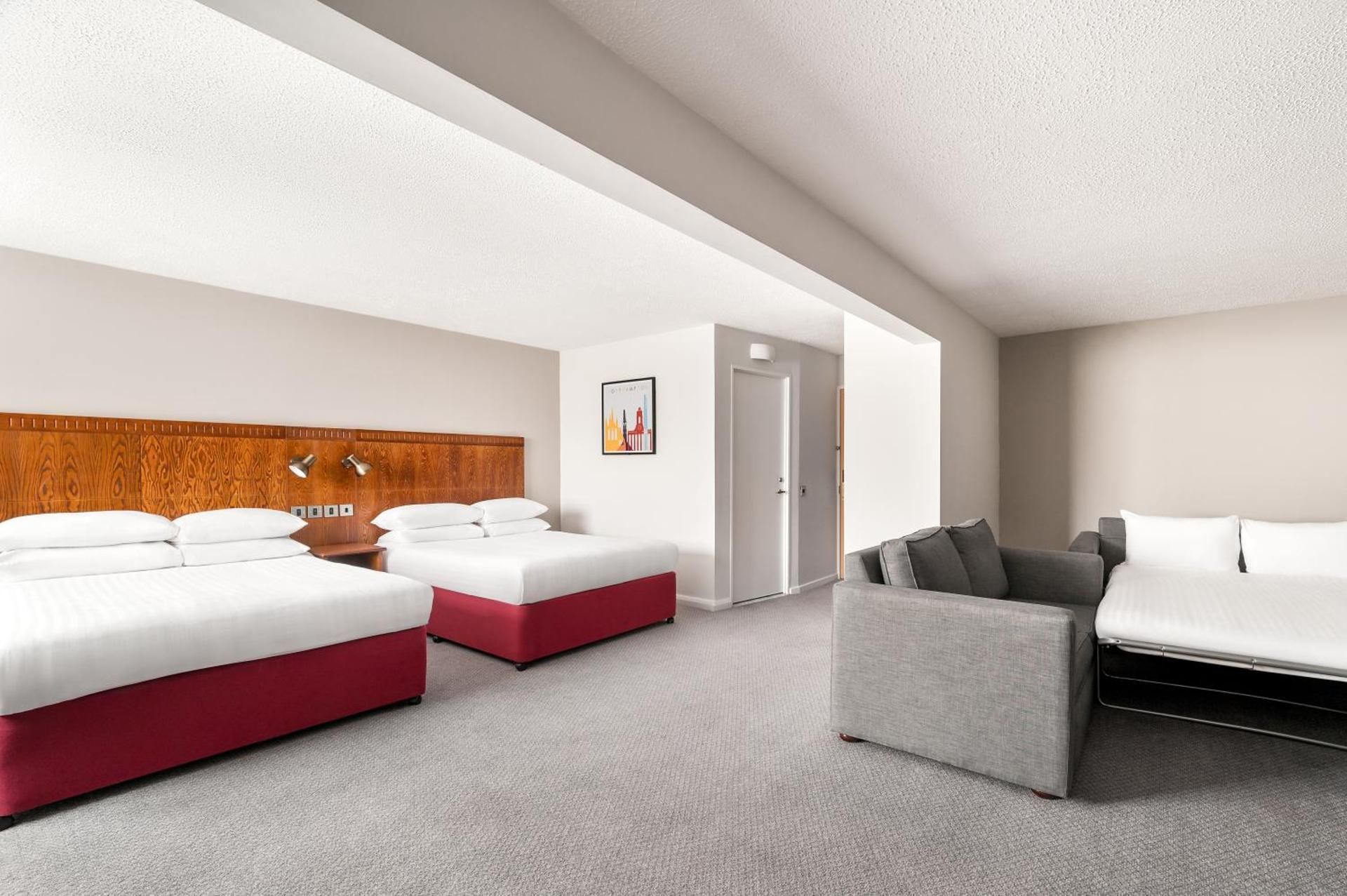 Double Suite with Two Double Beds and Sofa Bed