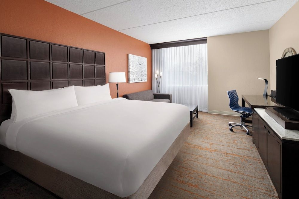 Club Room, 1 King Bed with Sofa bed (Hearing Accessible)