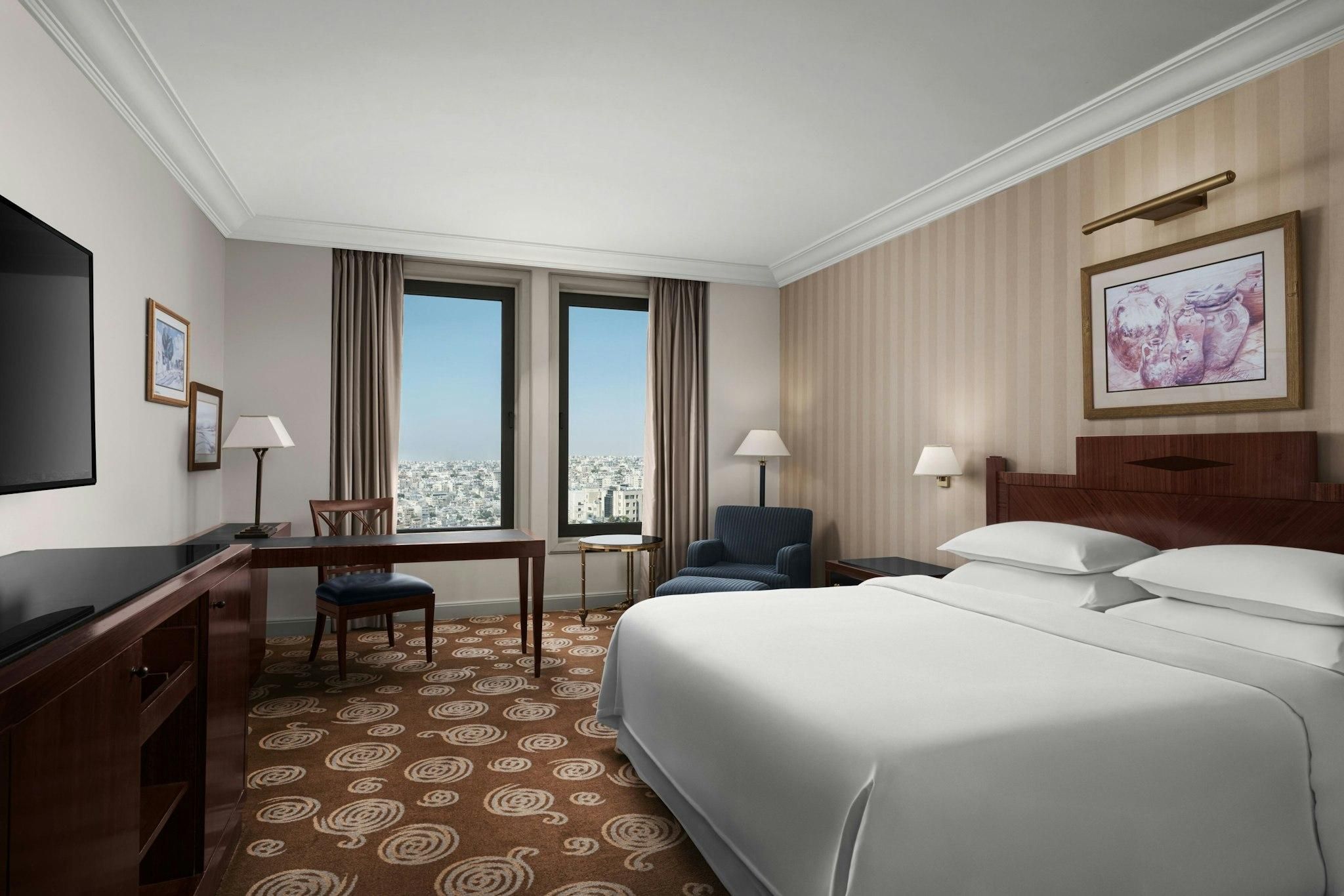 Deluxe Guest Room, Guest room, 1 King, City view