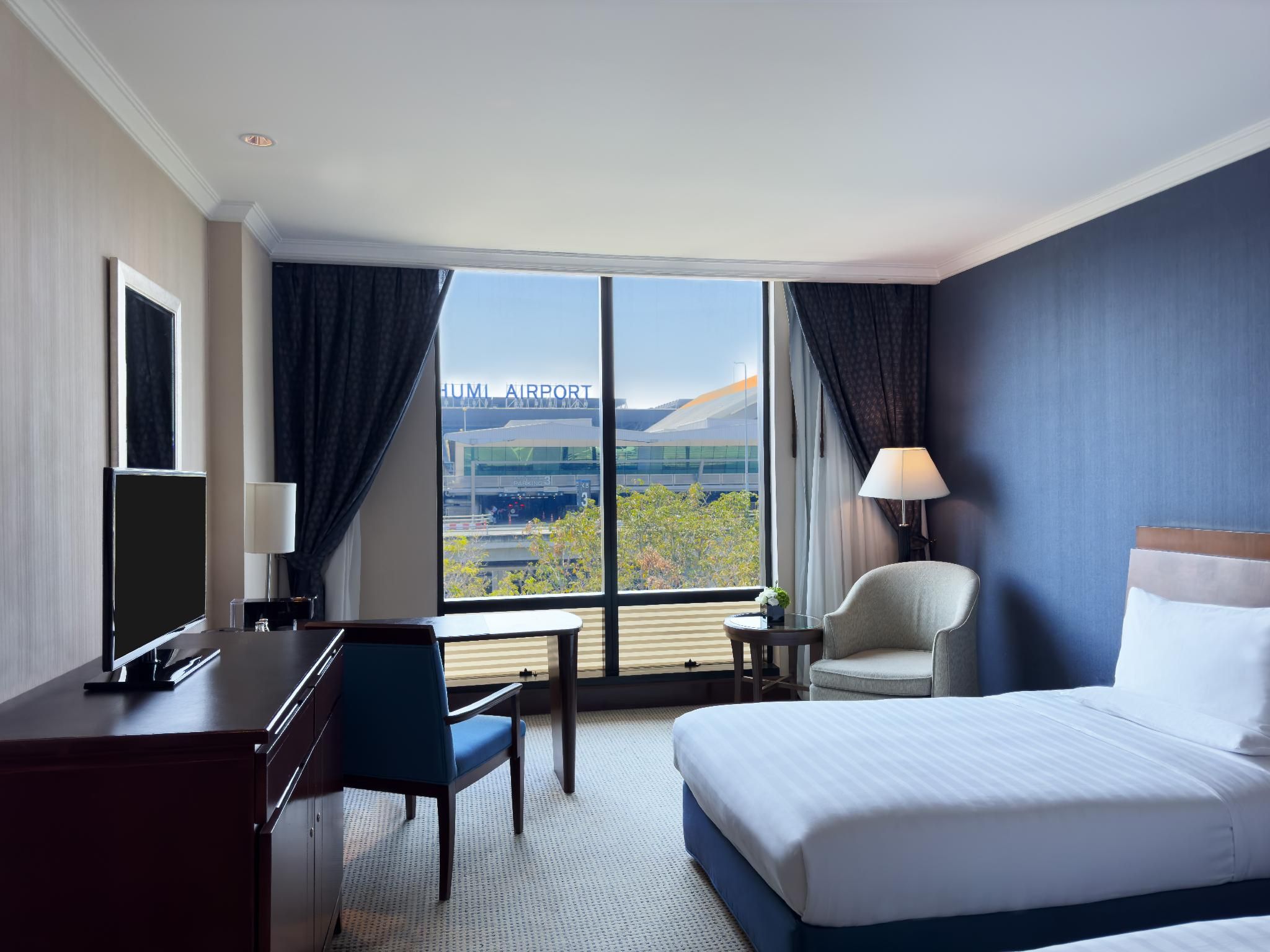 Hyatt Regency Bangkok Suvarnabhumi Airport 2 Single Beds,City View