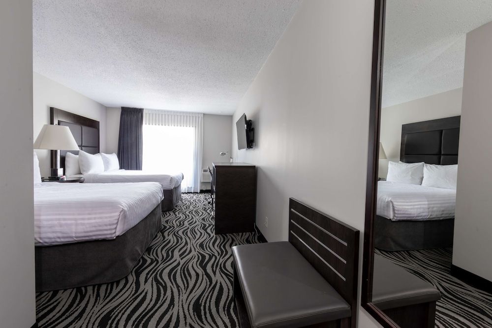 Standard Room, 2 Queen Beds, Non Smoking, Refrigerator & Microwave