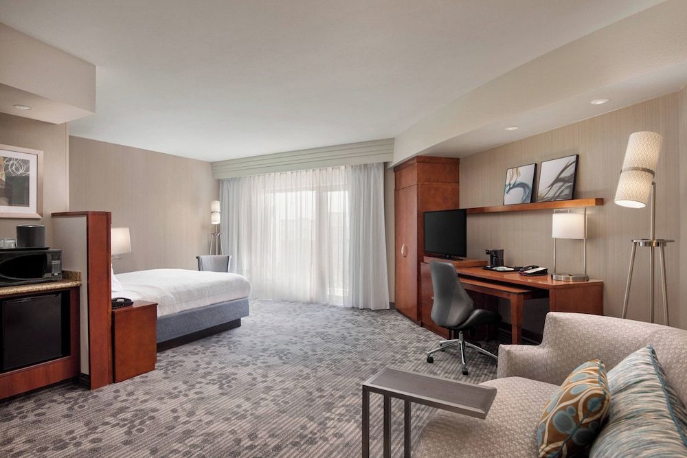 Junior Suite, 1 King Bed with Sofa bed, Non Smoking, Balcony (Mobility/Hearing Access, Roll-in Shwr)