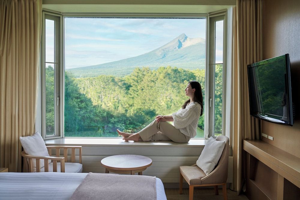 Hakodate Onuma Prince Hotel Non Smoking Komagatake Corner twin room include Wi-Fi 5