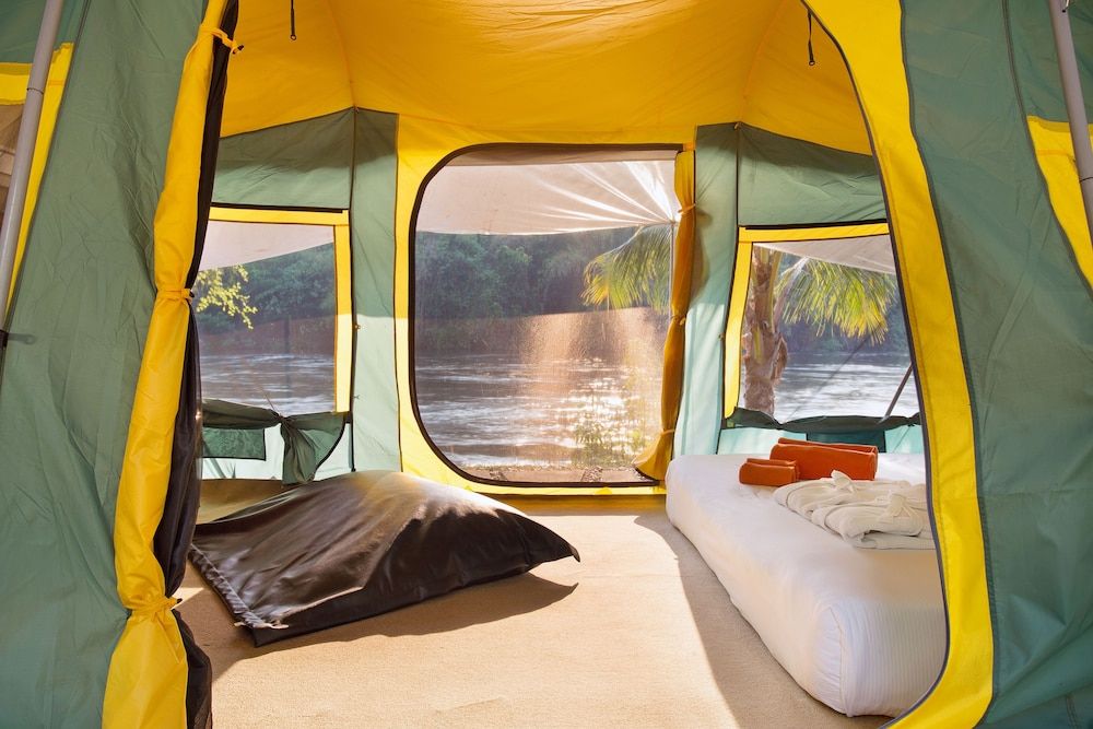 Mida Resort Kanchanaburi Tent River Front View 6