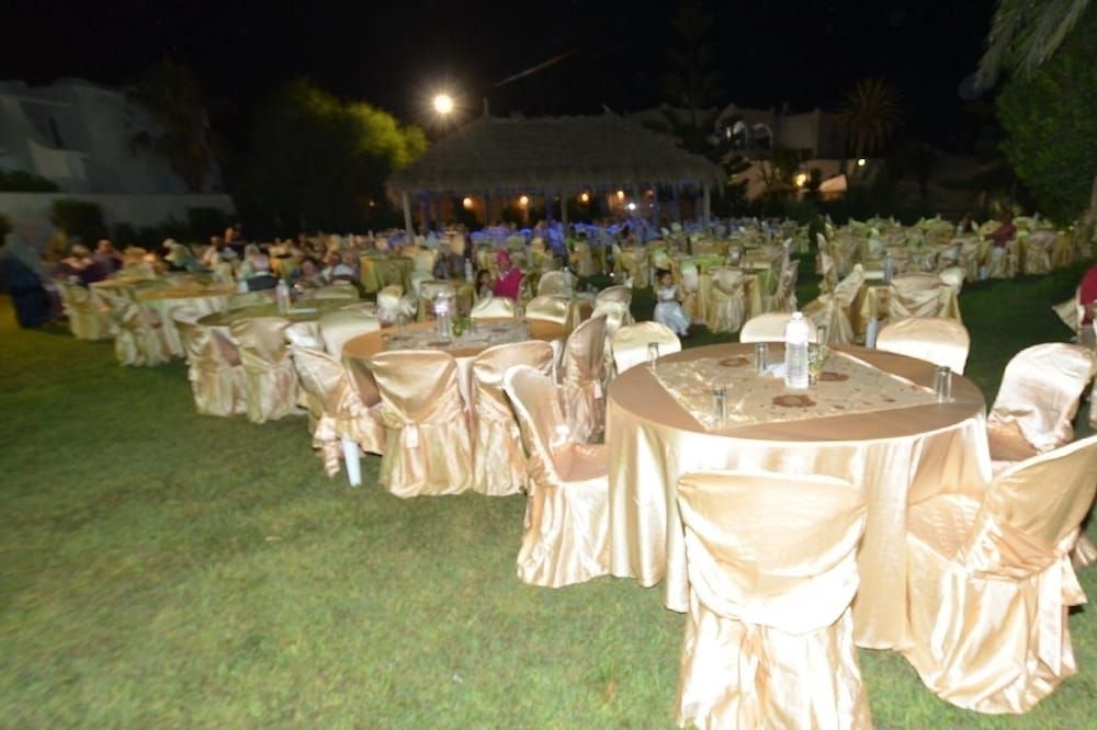 Outdoor wedding area