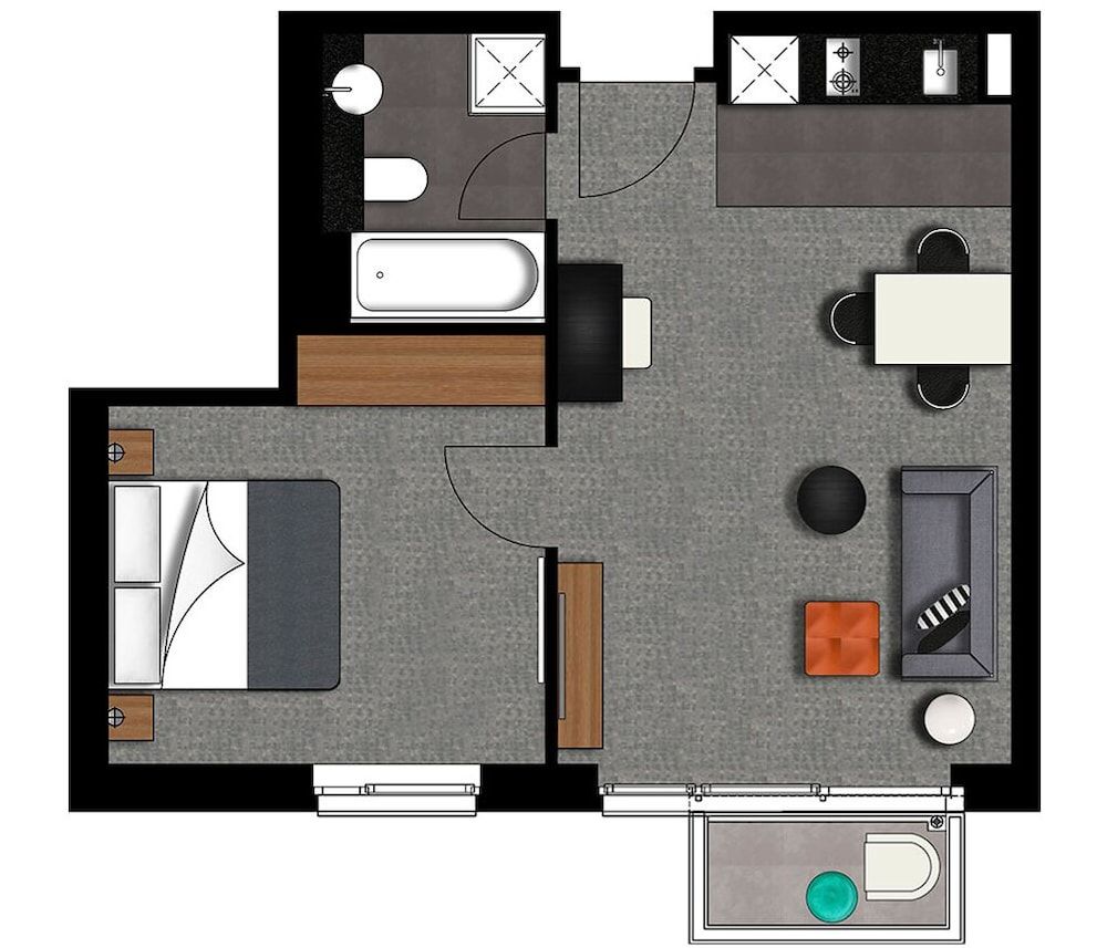 Room layout blue print