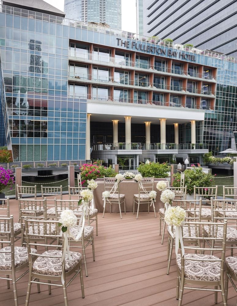 Outdoor wedding area