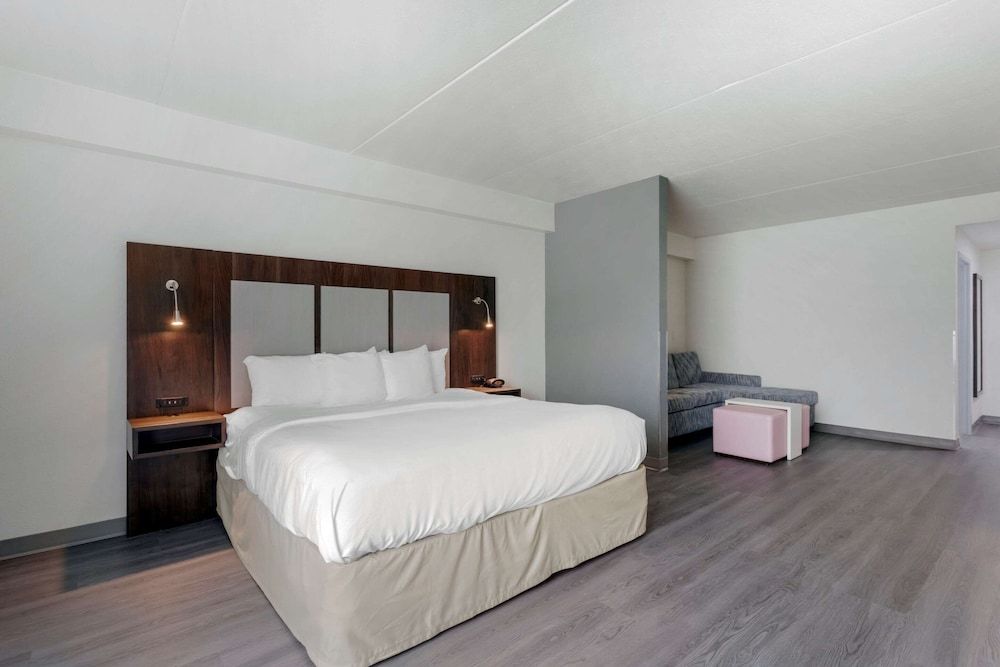 Suite, 1 King Bed with Sofa bed, Accessible, Non Smoking (Roll-In Shower)