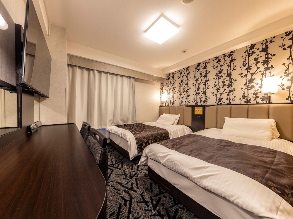 APA Hotel Kagadaishoji Ekimae Twin Room, 2 Twin Beds, Non Smoking