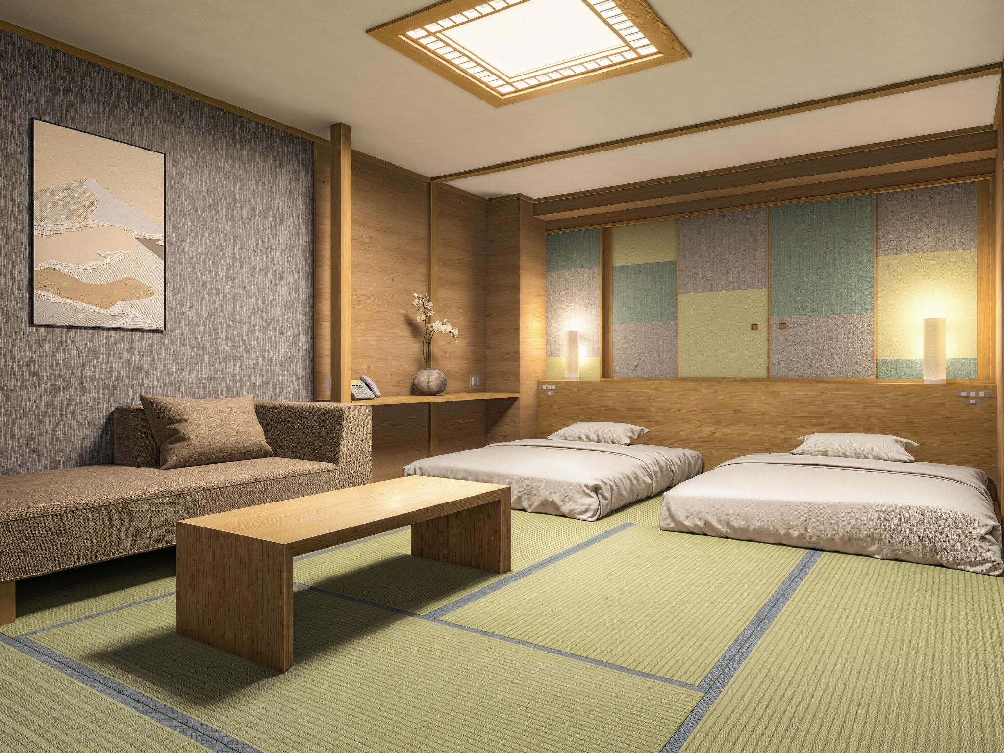 Japanese Style Room with Beds for 3 People - Non-Smoking