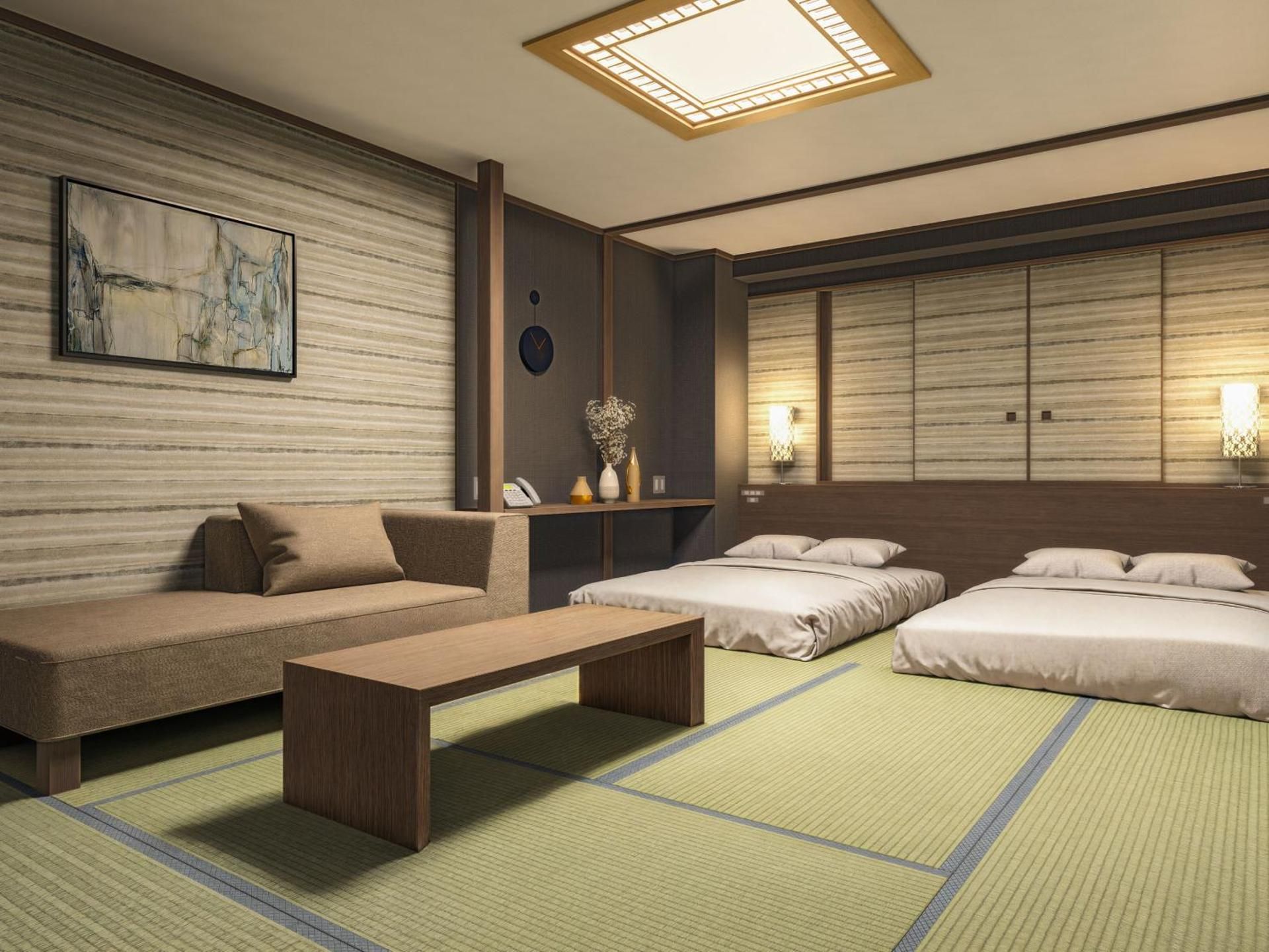 Japanese Style Room with Beds for 2 People - Non-Smoking