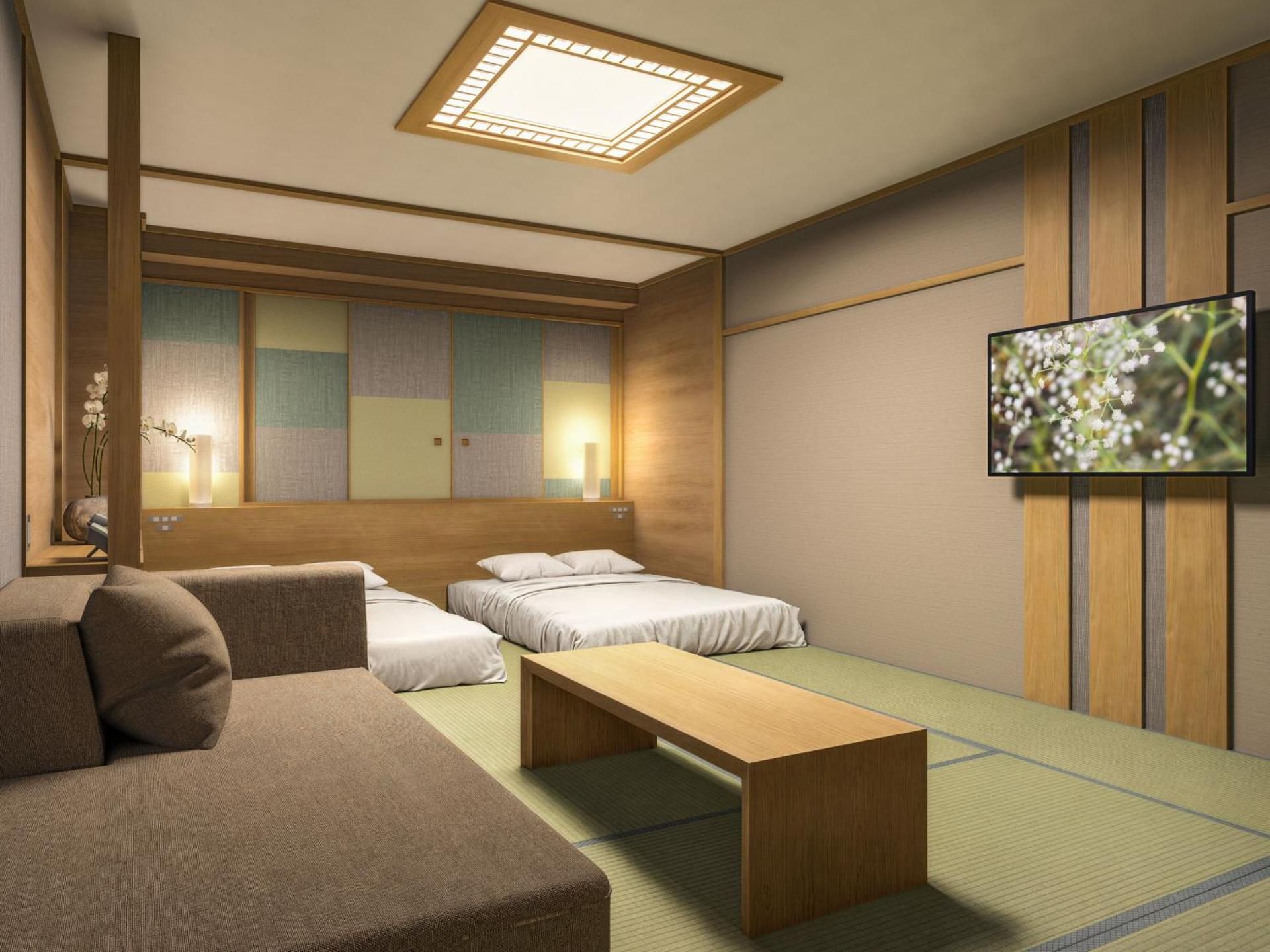 Japanese Style Room with Beds for 2 People - Non-Smoking