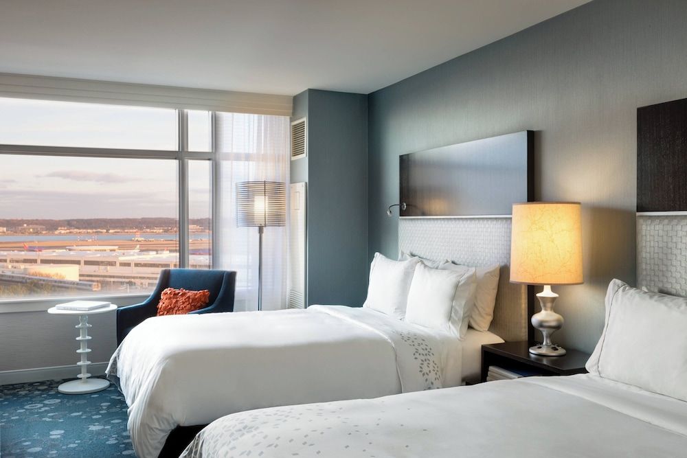Club Room, 2 Double Beds, Non Smoking, City View