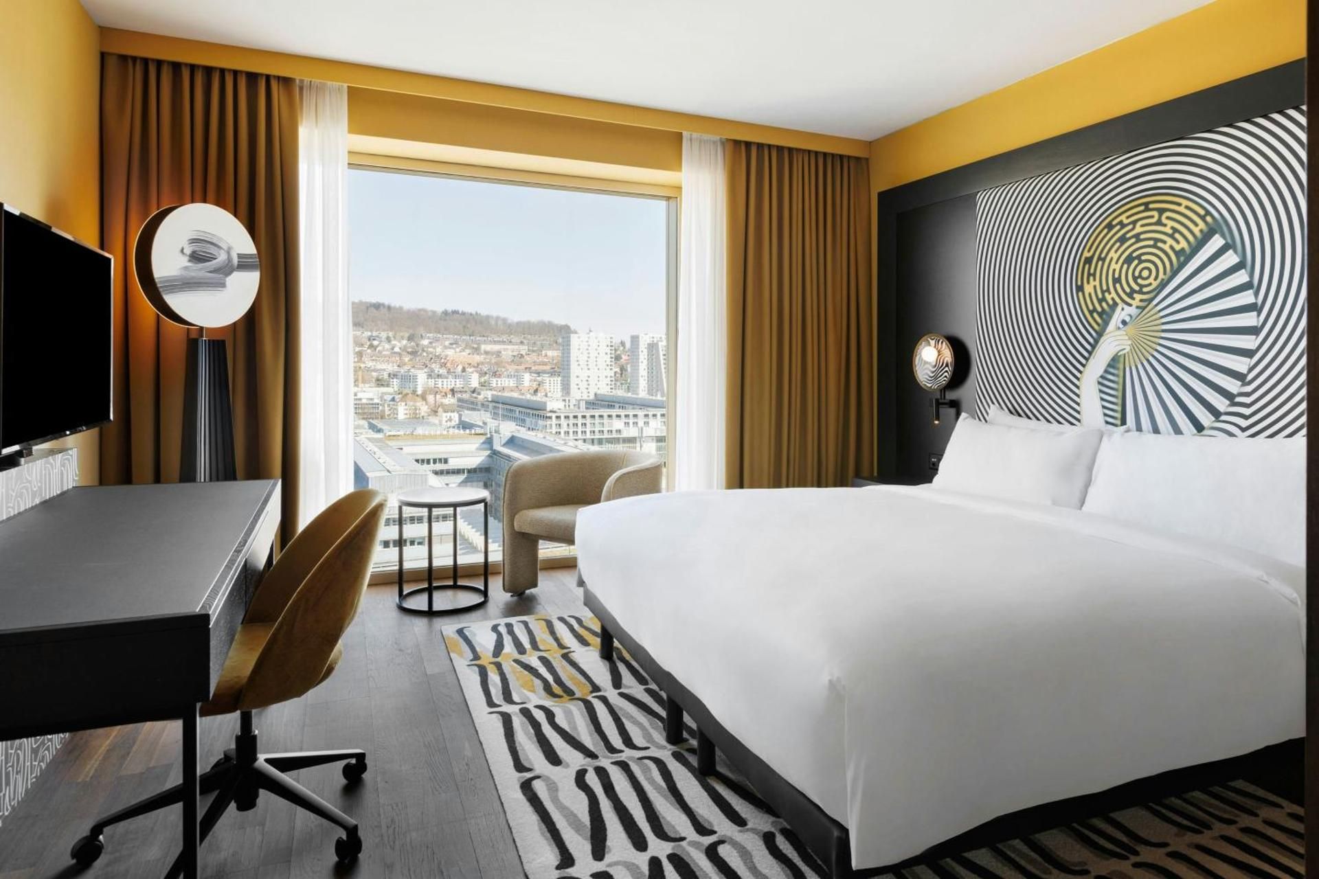 Panoramic Room, Guest room, 1 King, Upper floor