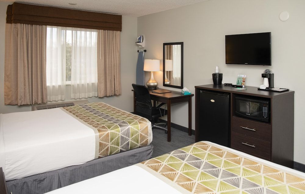 Standard Room, 2 Queen Beds, Non Smoking, Refrigerator & Microwave